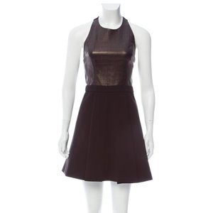 Alice+Olivia leather and cotton dress - XS, 2